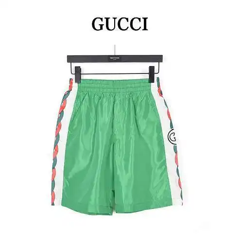 G*cci/Gucci 24ss 1921 pantalones cortos color block de edición limitada
