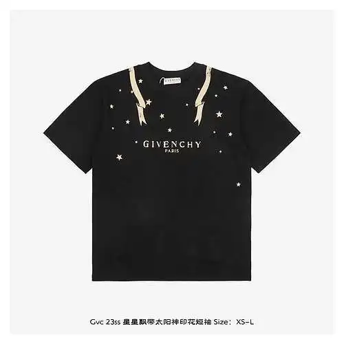 Gvc 23ss star streamer sol dios estampado manga corta