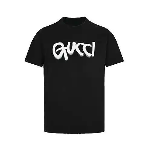 Gu*cci/Gucci 23ss manga corta con estampado de letras graffiti