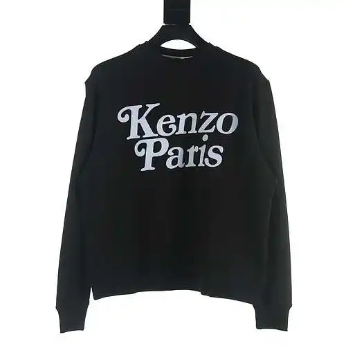 Kenzo KZ x VERDY 24 sudadera con cuello redondo y LOGO con letras flocadas de nuevo estilo