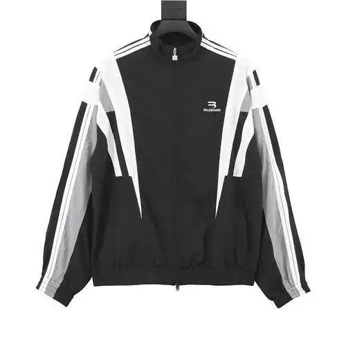 BLCG chaqueta con cremallera y cuello alto bordado