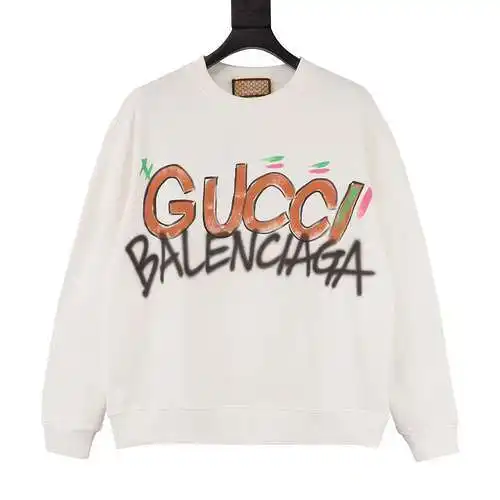 G Home × sudadera con cuello redondo estampada pintada a mano con articulación BLCG
