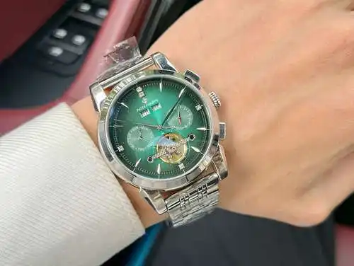 Reloj, reloj para hombre con movimiento mecánico original totalmente automático, caja y correa de ac