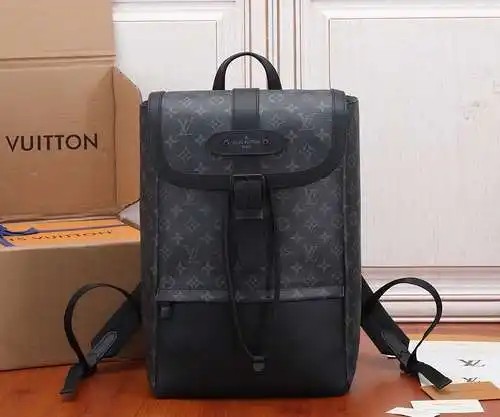 Mochila para hombre LL, fabricada en cuero original importado de primera calidad, versión réplica de