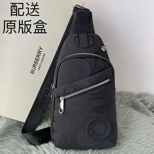 Bolso de pecho para hombre BBR, fabricado en piel de vacuno original importada, alta calidad, entreg