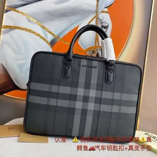 Maletín BBR para hombre, fabricado en cuero original importado de primera calidad, versión réplica d