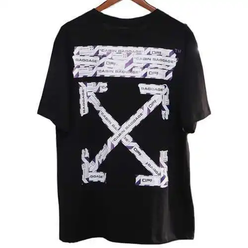 OW 20ss airport tape cordon arrow short sleeves