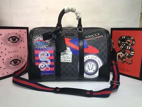 Bolsa de viaje GG fabricada en piel de vacuno original importada, alta calidad, entrega en factura d