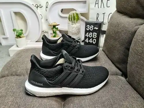440DAdidas Ultra Boost Triple Black UB4.0 estándar genuino original, versión correcta de Hupu realme