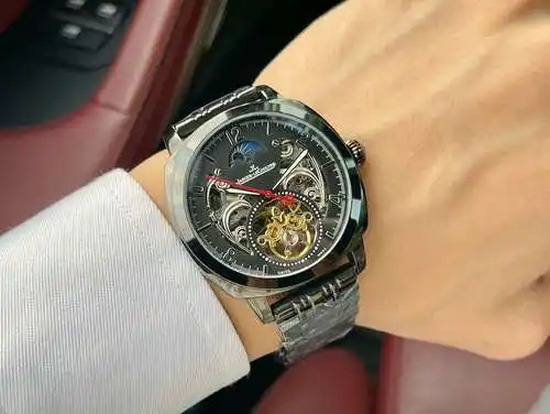 Reloj, reloj para hombre con movimiento mecánico original totalmente automático, caja y correa de ac