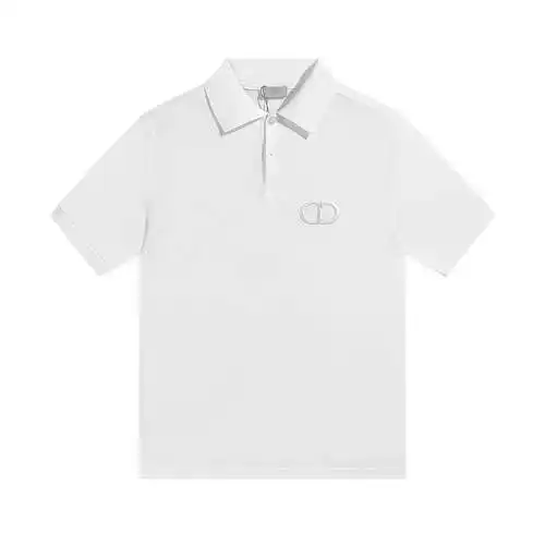 Dior Polo De Manga Corta Con Insignia CD Icon Solapa