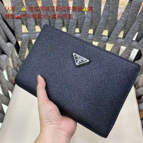 Bolso de mano P para hombre, elaborado en piel de vacuno original importada, alta calidad, entrega e