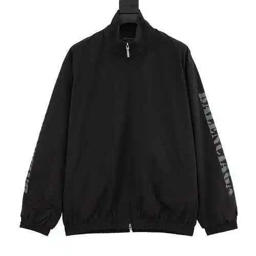 BLCG 24SS arm letter sports poplin stand collar jacket