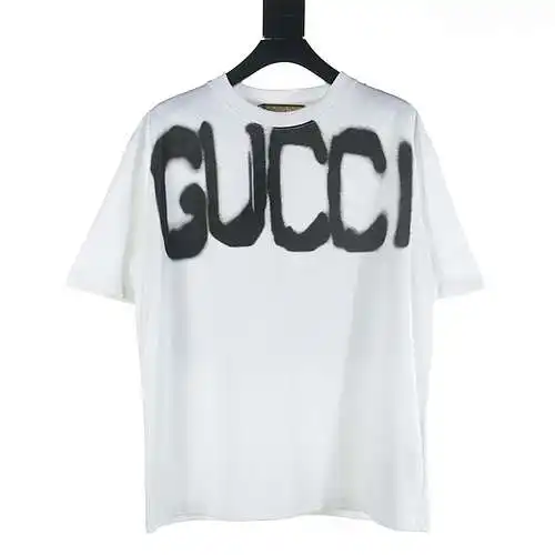 Gucci GUC X Balenciaga BLCG camiseta de manga corta con estampado de letras graffiti conjuntas
