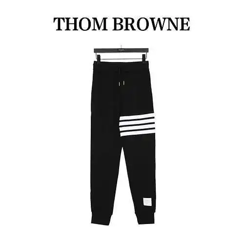 TB/Tom Brown classic yarn-dyed vertical leg sweatpants