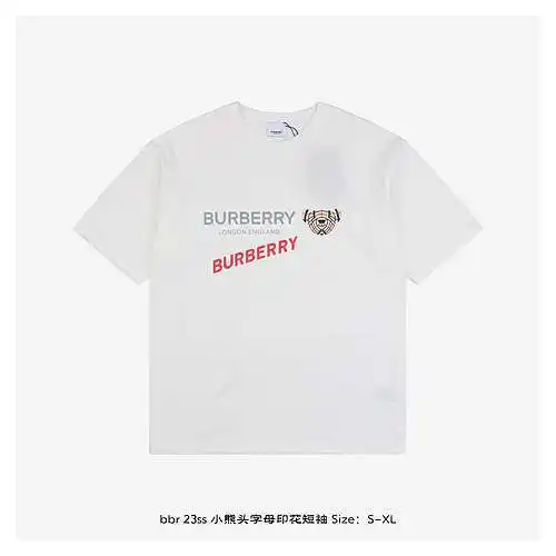 bbr 23ss manga corta con estampado de letras y cabeza de oso