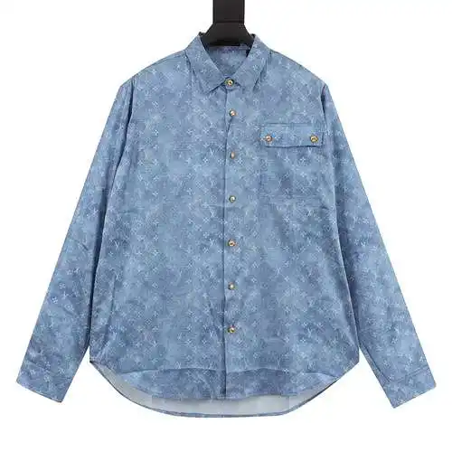 Nueva camisa con estampado integral degradado de 1V