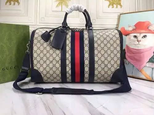 Bolsa de viaje GG fabricada en piel de vacuno original importada, alta calidad, entrega en factura d
