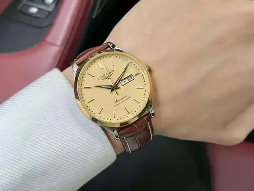 Reloj, reloj para hombre con movimiento mecánico original totalmente automático, caja y correa de ac