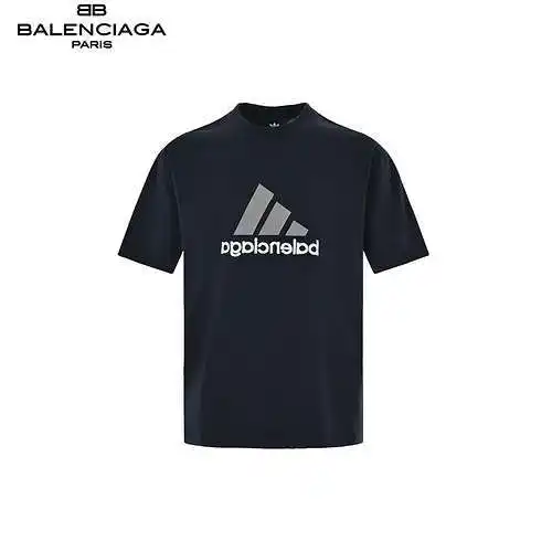 BLCG/Balenciaga&Adidas mirror embroidered short sleeves