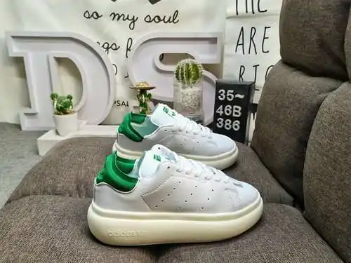 386DAdidas/ Adidas Originals Stan Smith flor verde Smith fondo grueso Adidas Originals Stan Smith fl