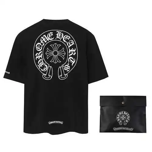 High version CH Crow Heart Sanskrit cross print short sleeves