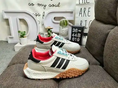 619DAdidas / Clover Boost originales Retropy E5 zapatos para correr retro palomitas de maíz / gamuza