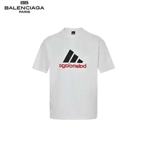 BLCG/Balenciaga&Adidas mirror embroidered short sleeves