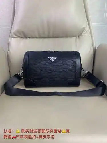 Bolso bandolera especial para hombre P, elaborado en piel de vacuno original importada, alta calidad