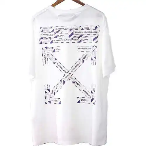 OW 20ss airport tape cordon arrow short sleeves