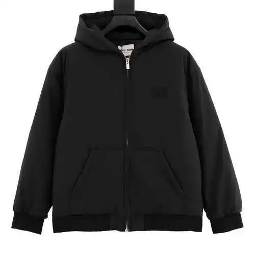 Miu Miu MM new embroidered cotton hooded jacket