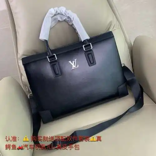 Maletín para hombre LL. Fabricado en cuero original importado de primera calidad. Versión réplica de