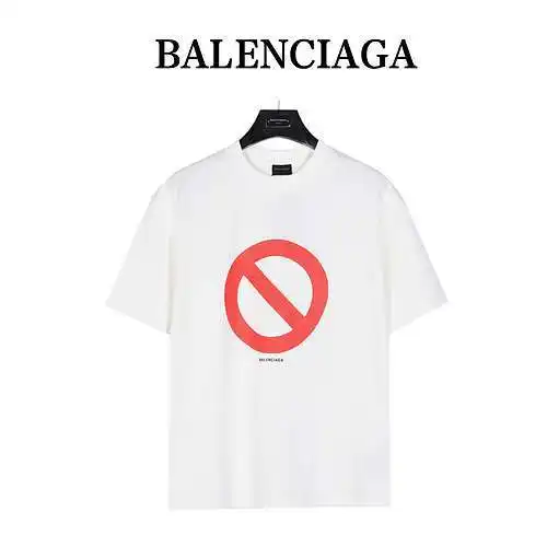BLCG/Balenciaga 24ss bfrnd círculo tortuga crack lavada camiseta de manga corta