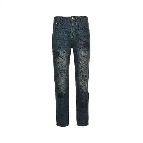 BBR/Burberry full printed TB war horse jeans