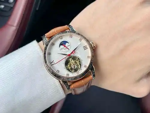 Reloj, reloj para hombre con movimiento mecánico original totalmente automático, caja y correa de ac