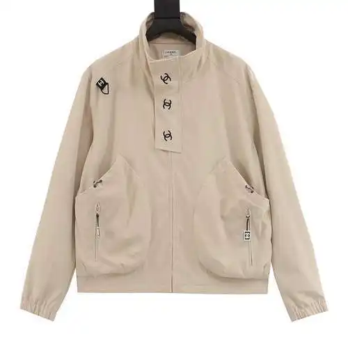 CHA*NEL / Chanel embroidered slogan retro zipper windbreaker jacket