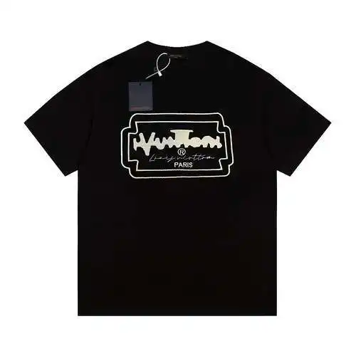 LV/Louis Vuitton 23ss seal embroidered short-sleeved T-shirt