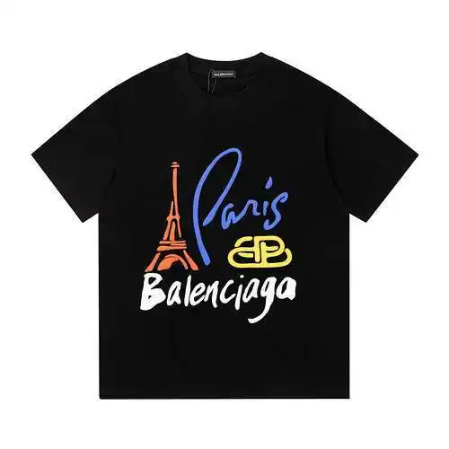 BLCG/Balenciaga 24ss top glue printed short-sleeved T-shirt