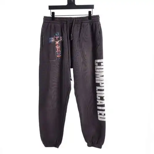 SAINT*MICHAEL SM 23FW Cross Audio Jesus Print Trousers