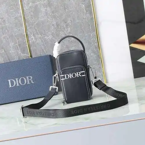 Bolso para teléfono móvil para hombre de la familia D, fabricado en cuero original importado de prim