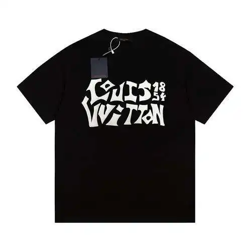 LV/Louis Vuitton suede foam 1854 series short-sleeved T-shirt