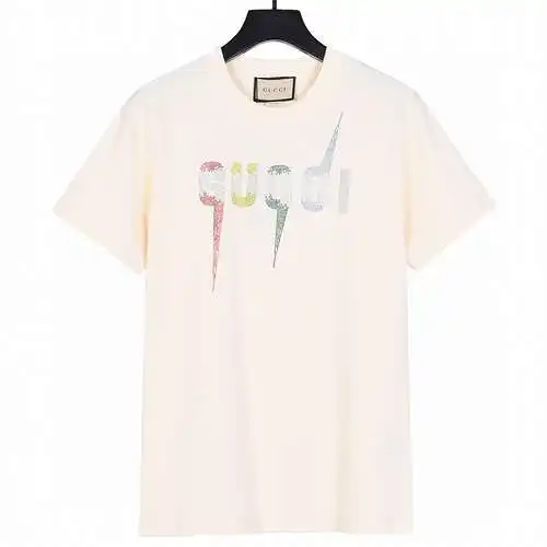 G*cci Gucci 24ss nuevo color diamante relámpago mangas cortas
