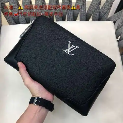 Bolso de mano para hombre LL, fabricado en piel de vacuno original importada, alta calidad, entrega 