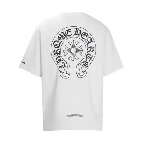 High version CH Crow Heart Sanskrit cross print short sleeves