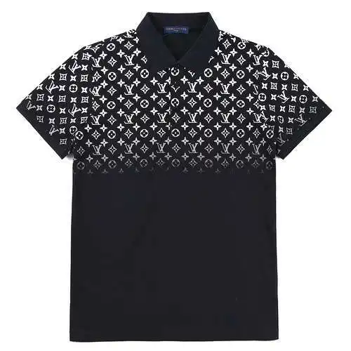 Camiseta POLO de manga corta con solapa para hombre LV de verano
