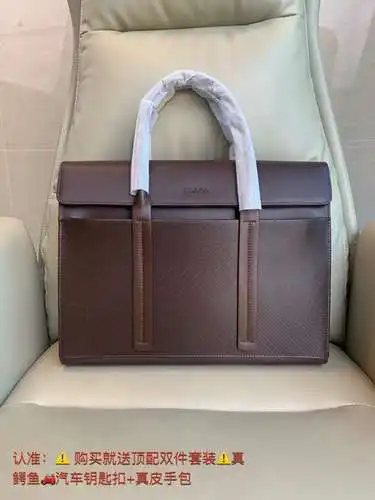 Maletín para hombre de la familia P, fabricado en cuero original importado de primera calidad, versi
