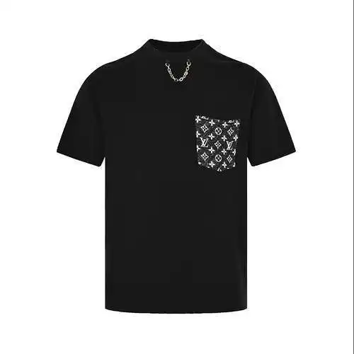 LV/Louis Vuitton 23ss denim denim pocket short sleeves