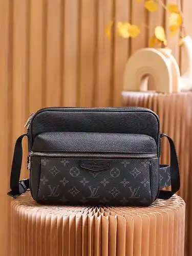 Bolso mensajero especial para hombre LL, fabricado en cuero original superior importado, versión rép