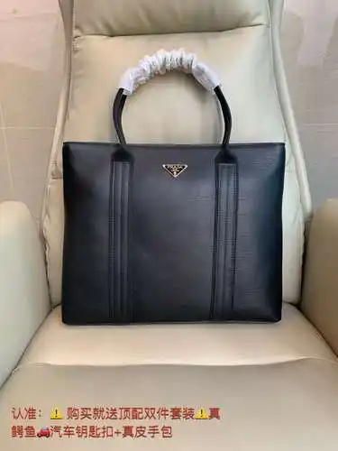 Maletín para hombre de la familia P, fabricado en cuero original importado de primera calidad, versi