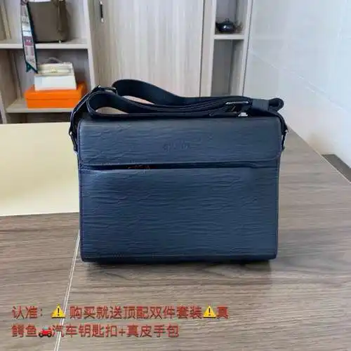 Bolso bandolera especial para hombre P, elaborado en piel de vacuno original importada, alta calidad